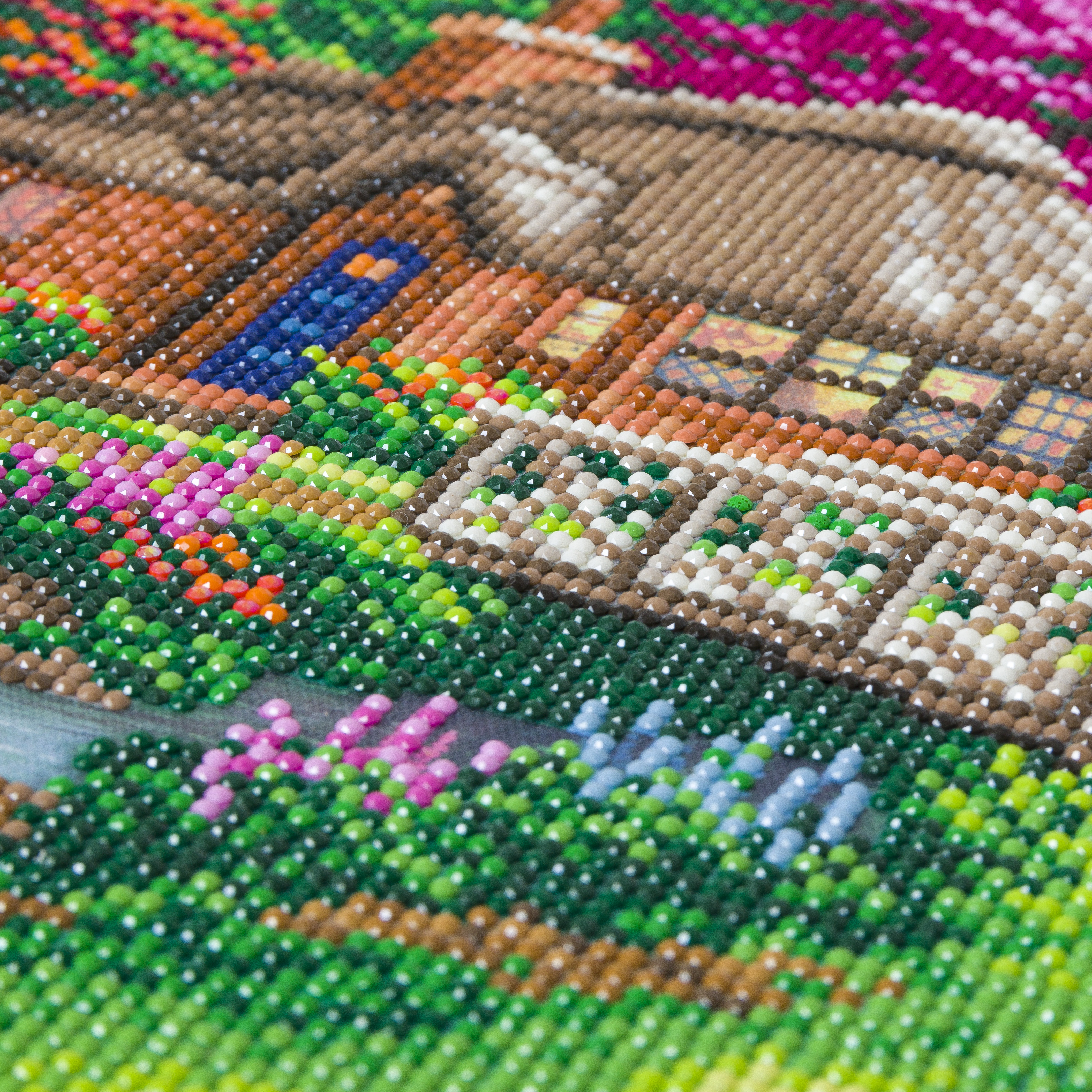 Obraz Chata priateľstva (30x30 cm) vykladanie z diamantov
