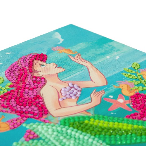 Pohľadnica Ariel Disney vykladanie z diamantov