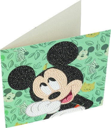Pohľadnica Veselý Mickey Disney vykladanie z diamantov