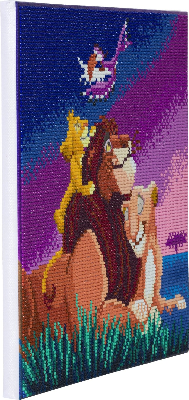 Obraz Leví kráľ Disney (30x30 cm) vykladanie z diamantov