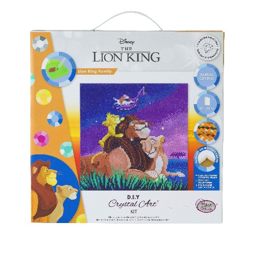 Obraz Leví kráľ Disney (30x30 cm) vykladanie z diamantov