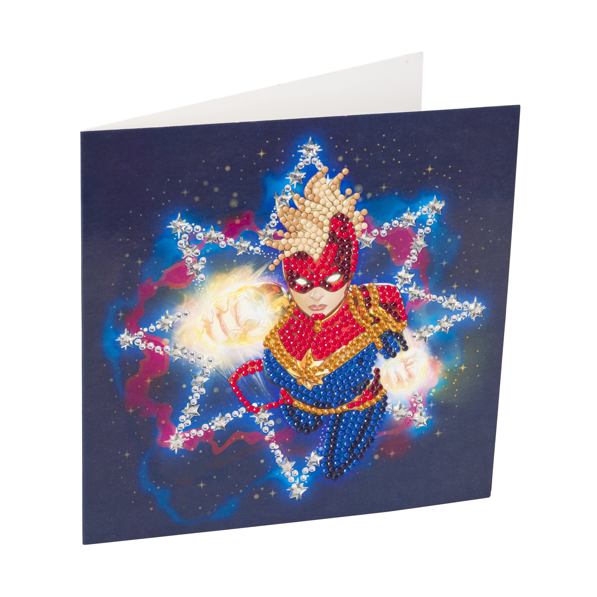 Pohľadnica Captain Marvel Marvel vykladanie z diamantov