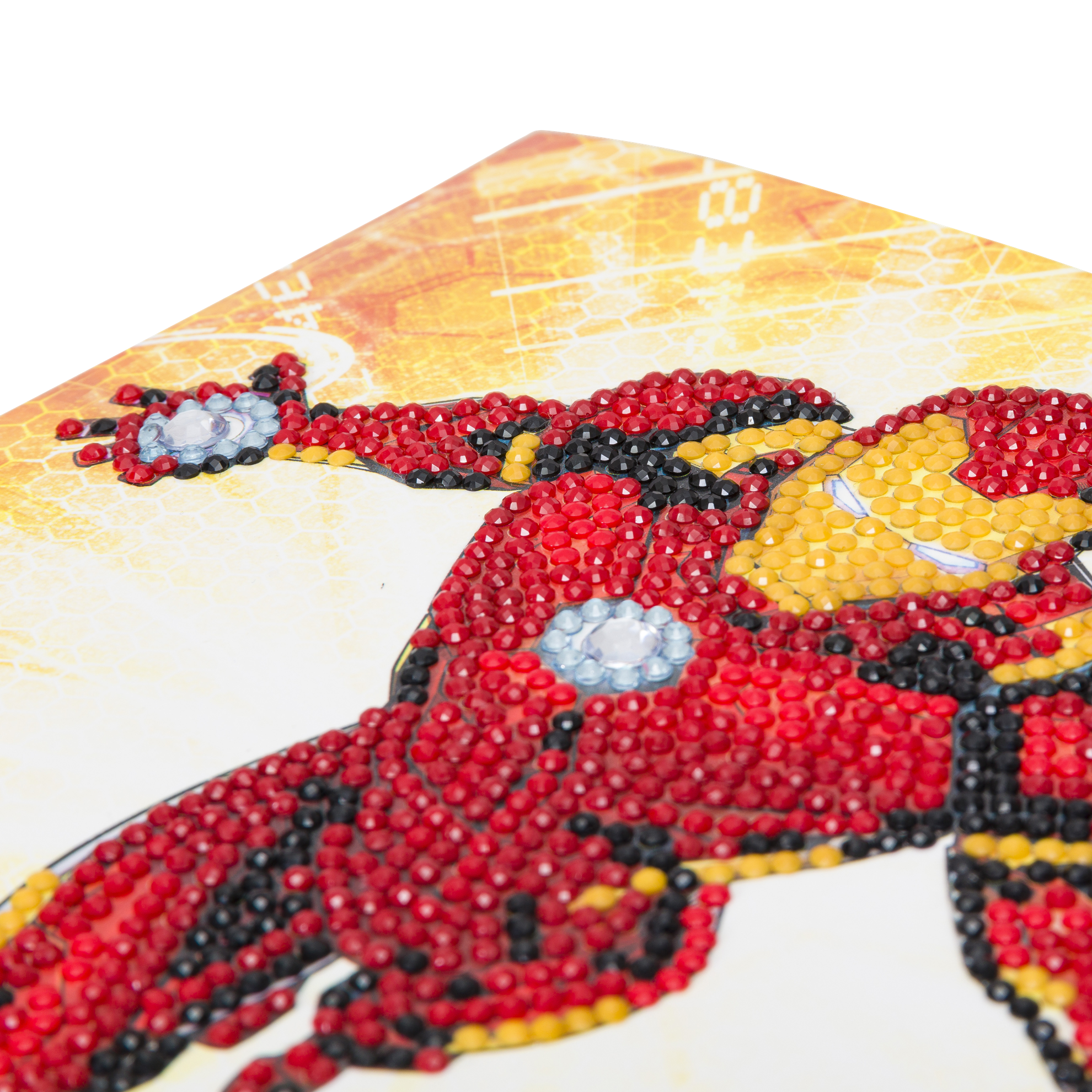 Pohľadnica Iron Man Marvel vykladanie z diamantov