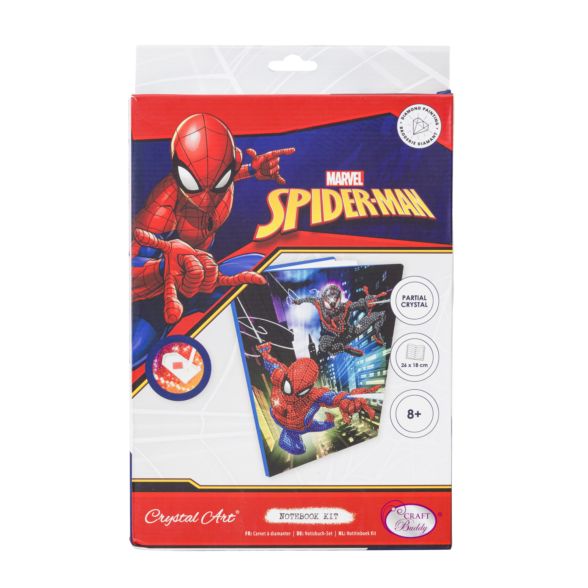 Zápisník Spider-Man Marvel vykladanie z diamantov