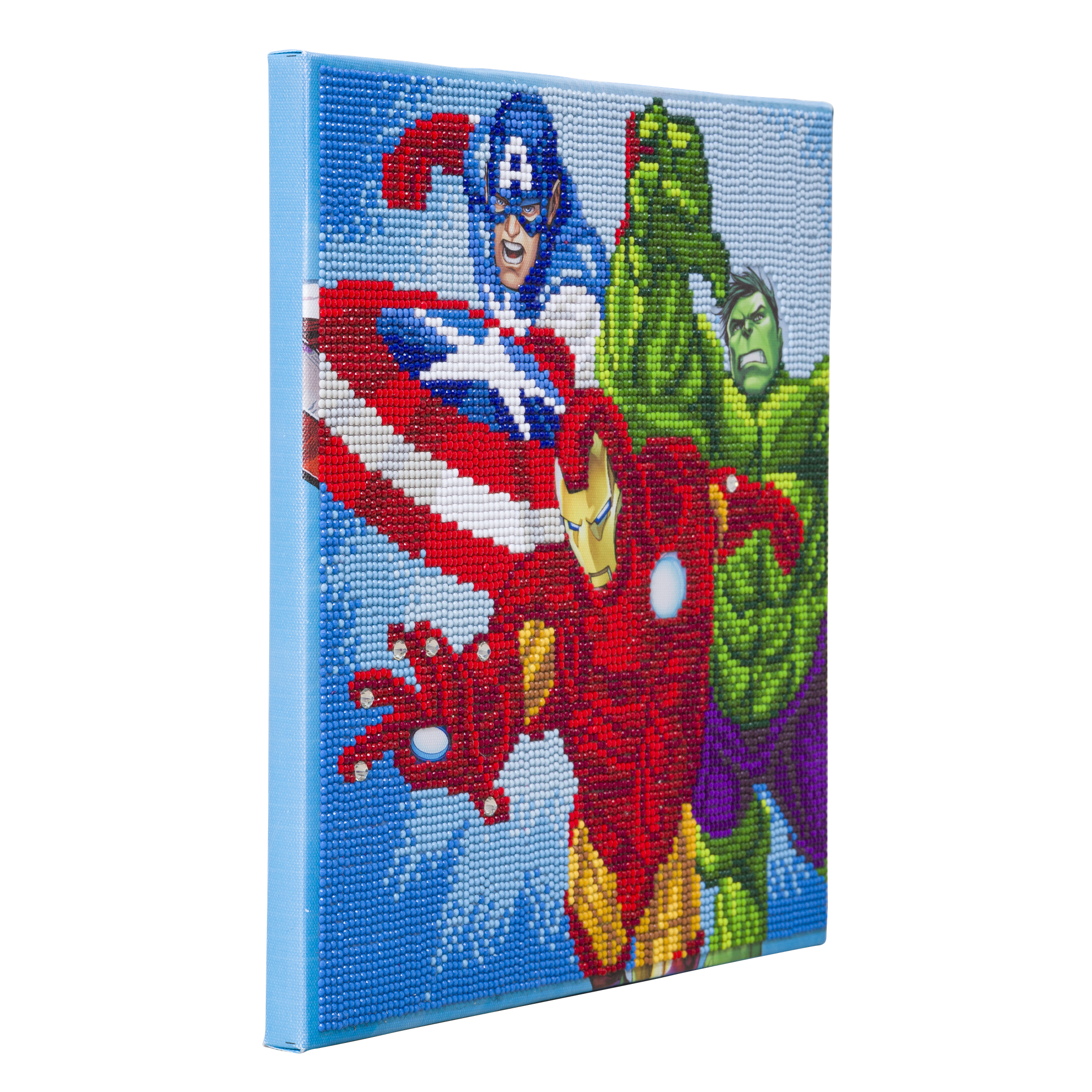 Obraz Superhrdinovia Marvel (30x30 cm) vykladanie z diamantov