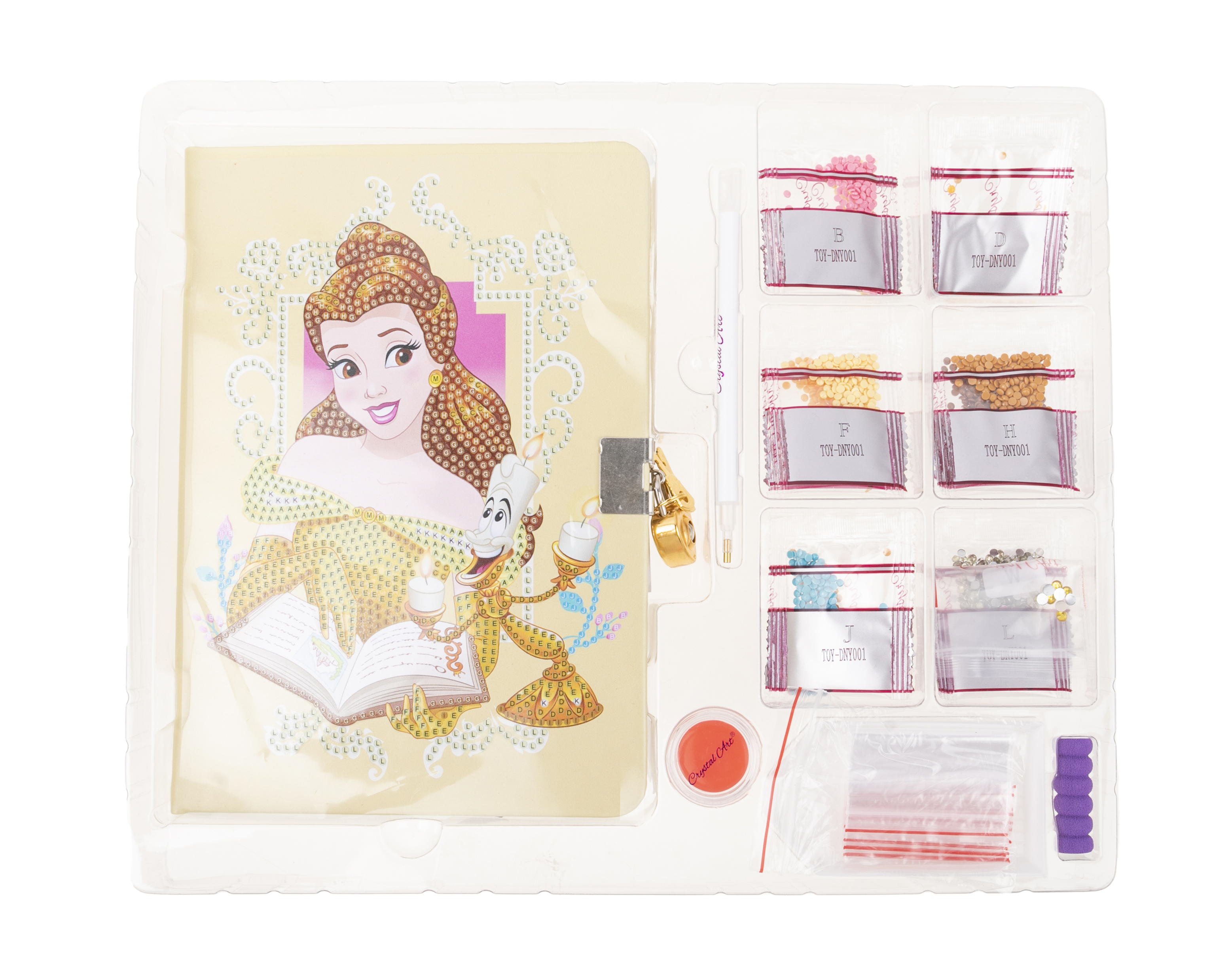 Tajný denník Bella Disney vykladanie z diamantov