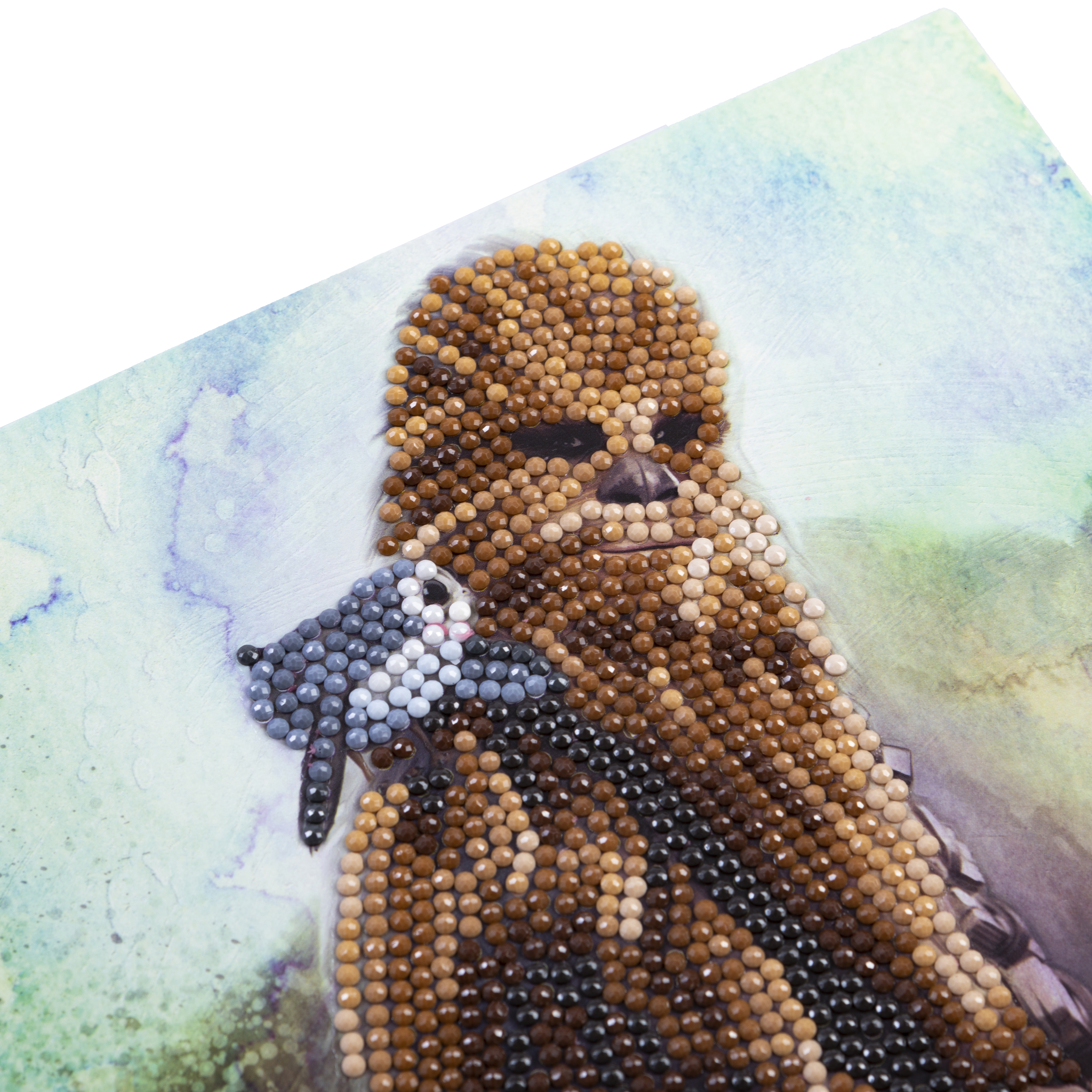 Pohľadnica Chewbacca Star Wars vykladanie z diamantov