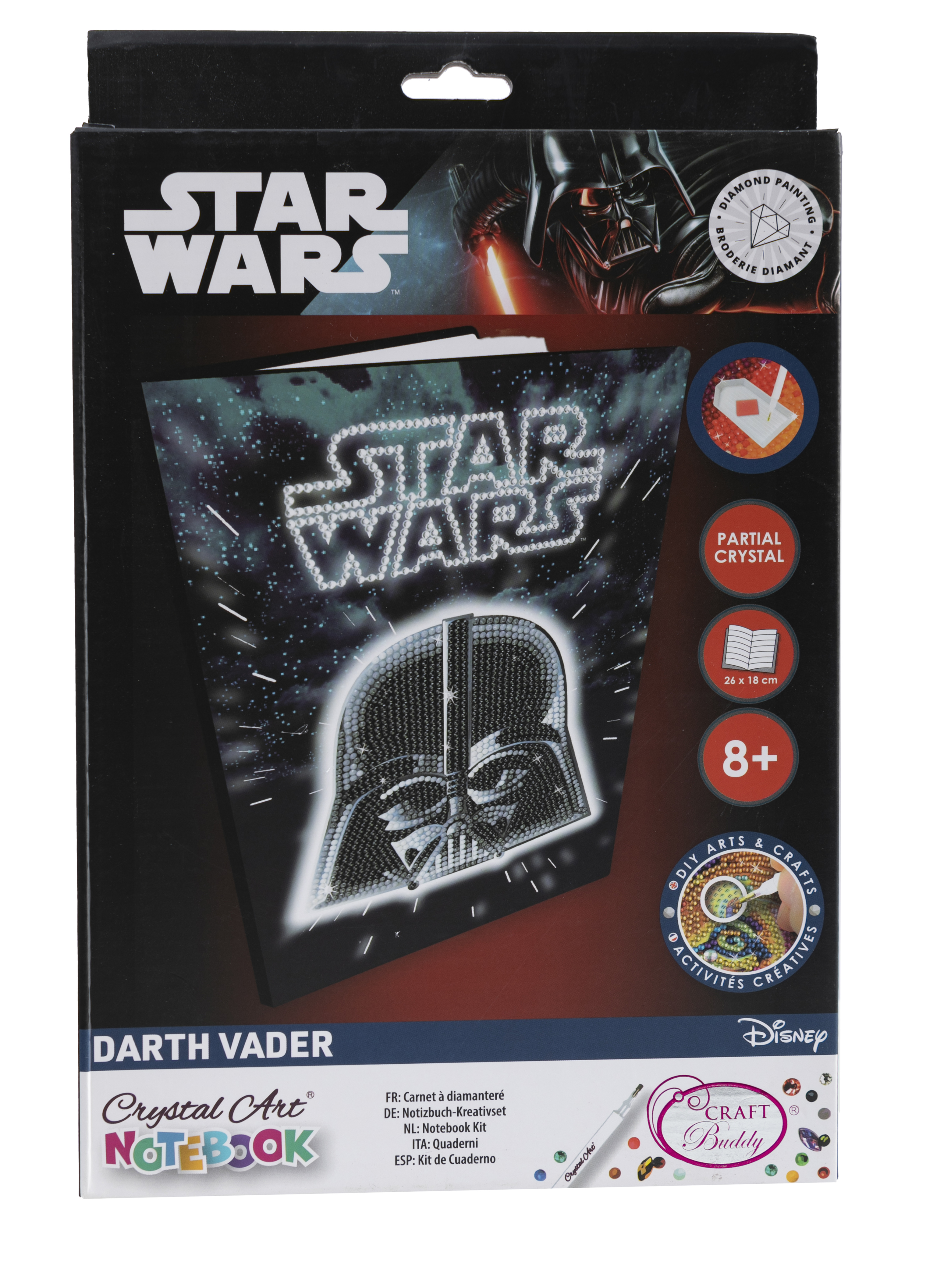 Zápisník Darth Vader Star Wars vykladanie z diamantov