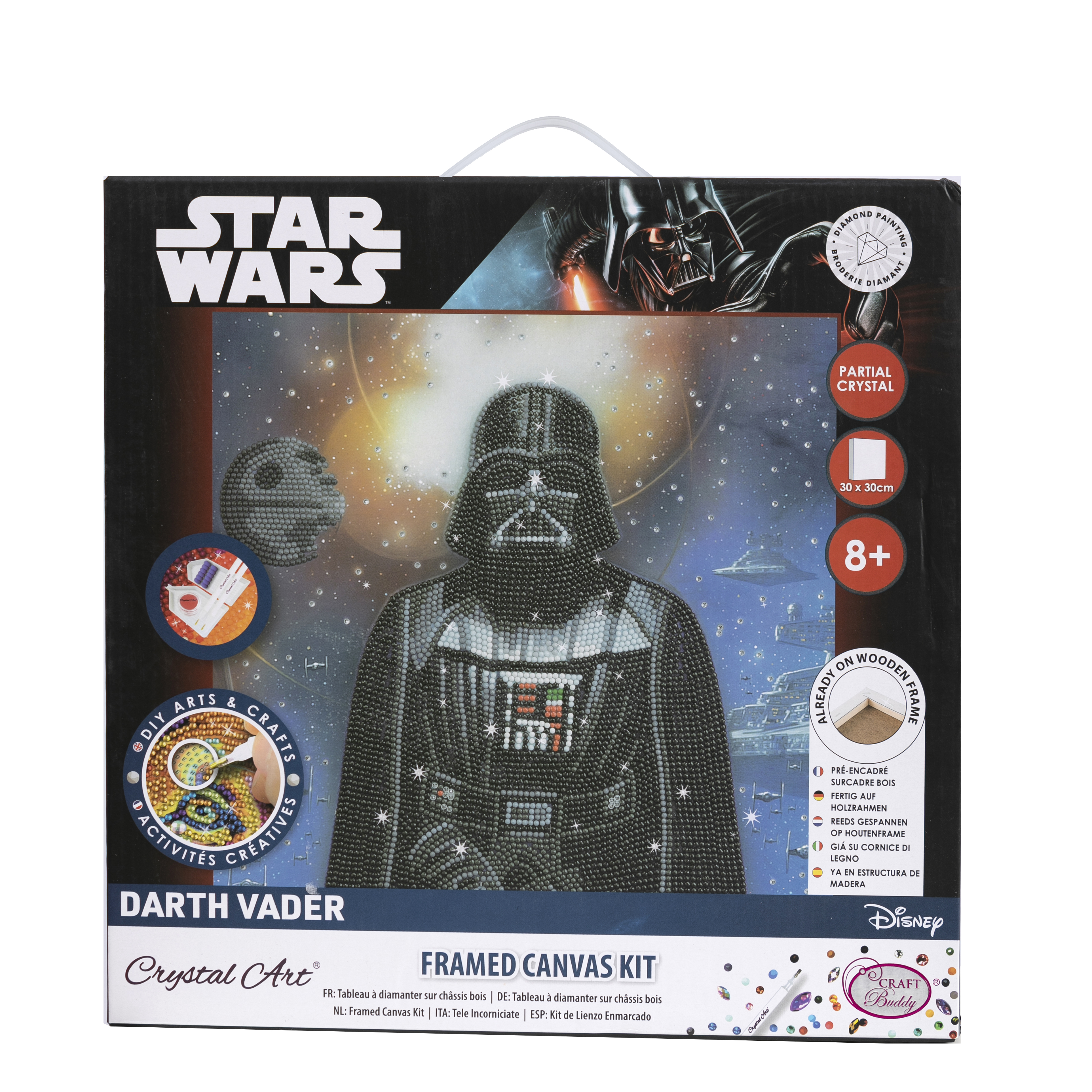 Obraz Darth Vader Star Wars (30x30 cm) vykladanie z diamantov