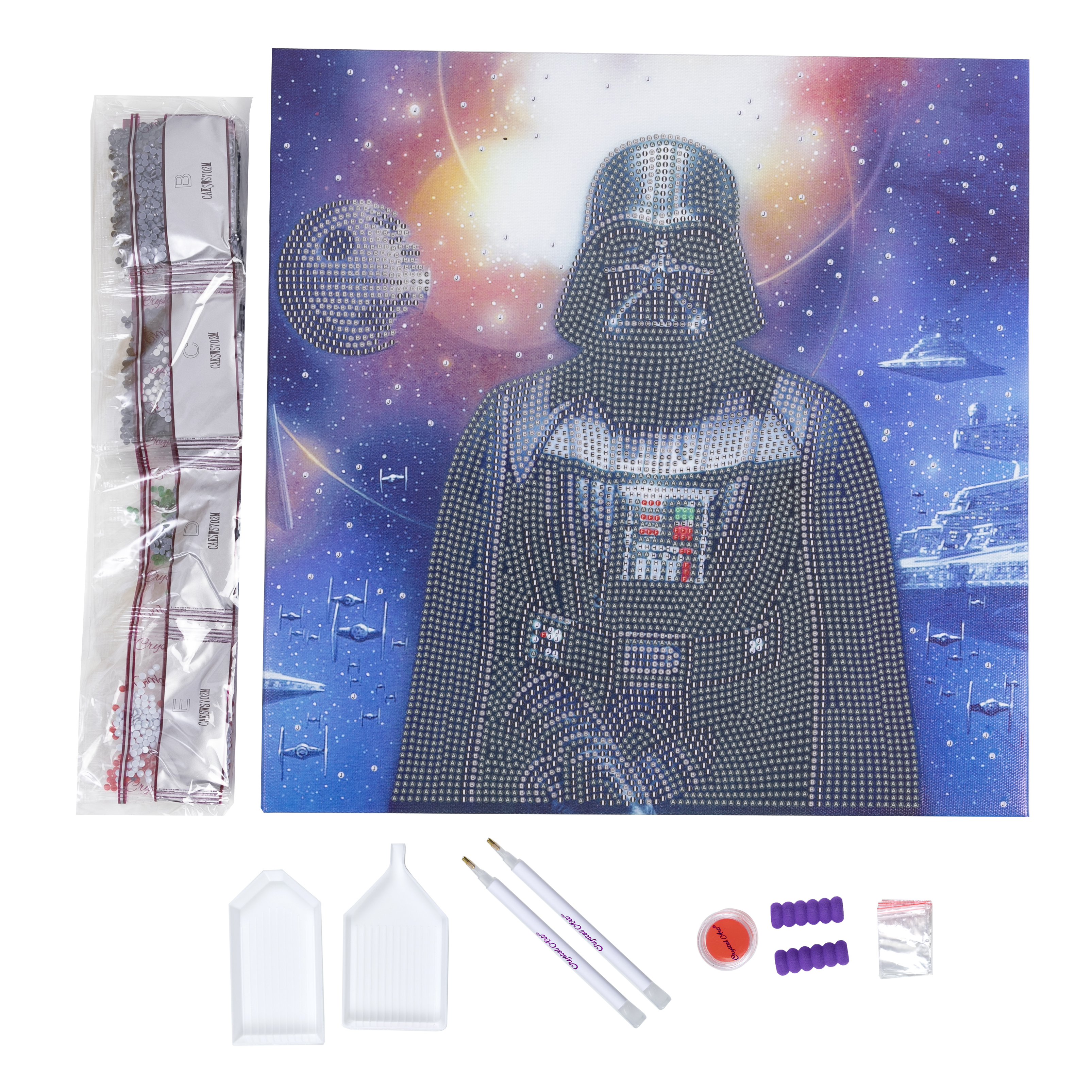 Obraz Darth Vader Star Wars (30x30 cm) vykladanie z diamantov
