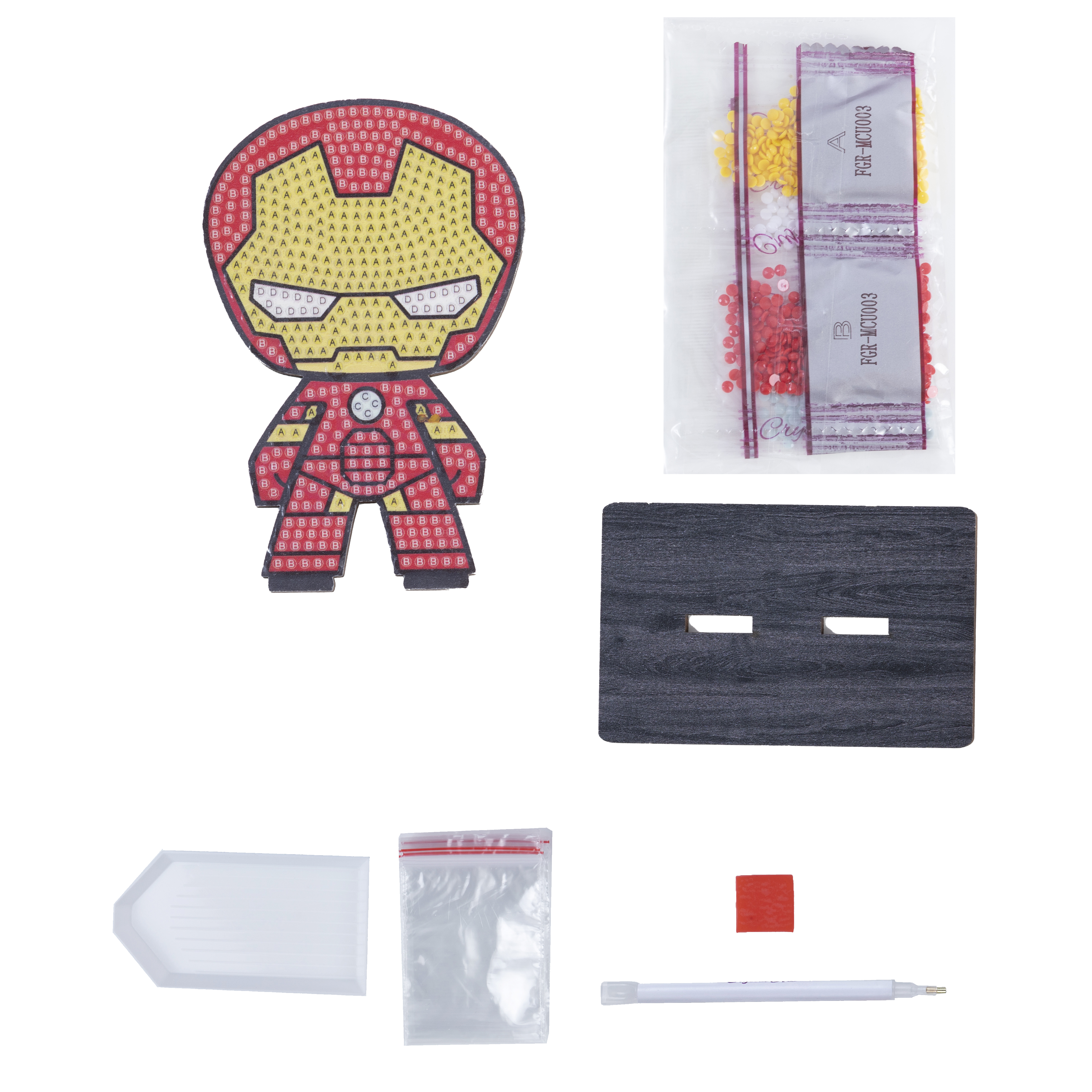 Figúrka Iron Man Marvel vykladanie z diamantov