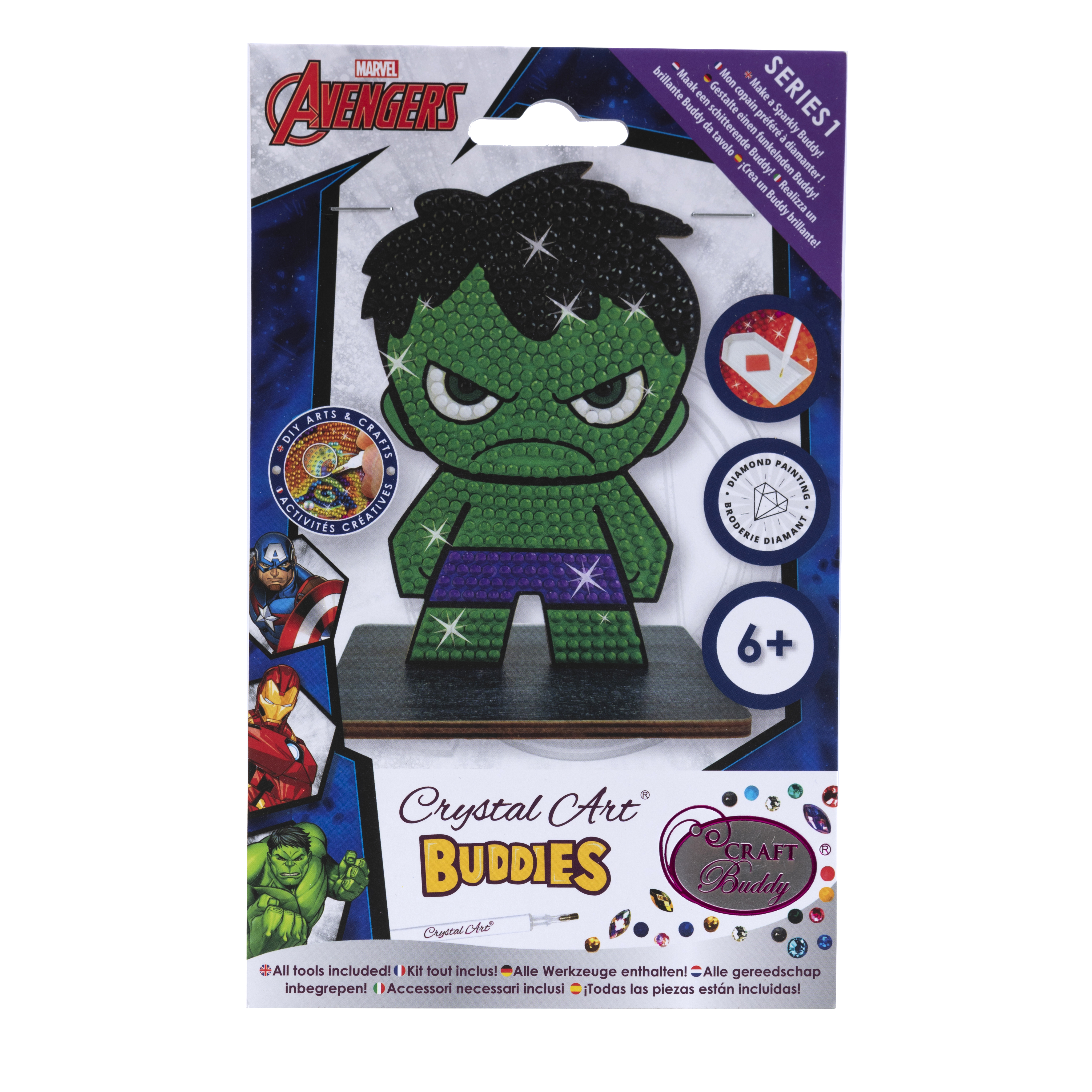 Figúrka Hulk Marvel vykladanie z diamantov