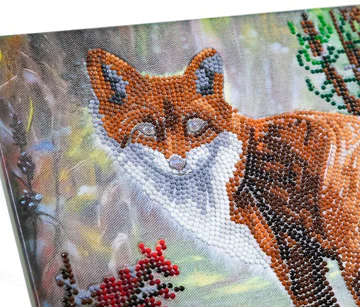 Obraz Líška (30x30 cm) vykladanie z diamantov