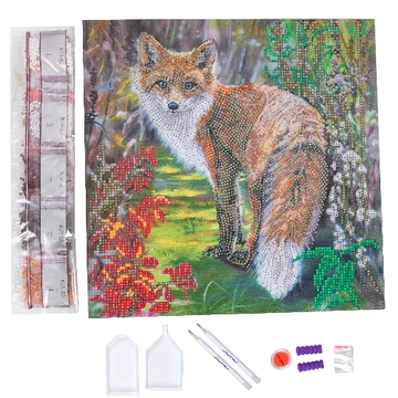 Obraz Líška (30x30 cm) vykladanie z diamantov