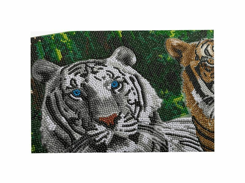 Obraz Tigre (40x50 cm) vykladanie z diamantov