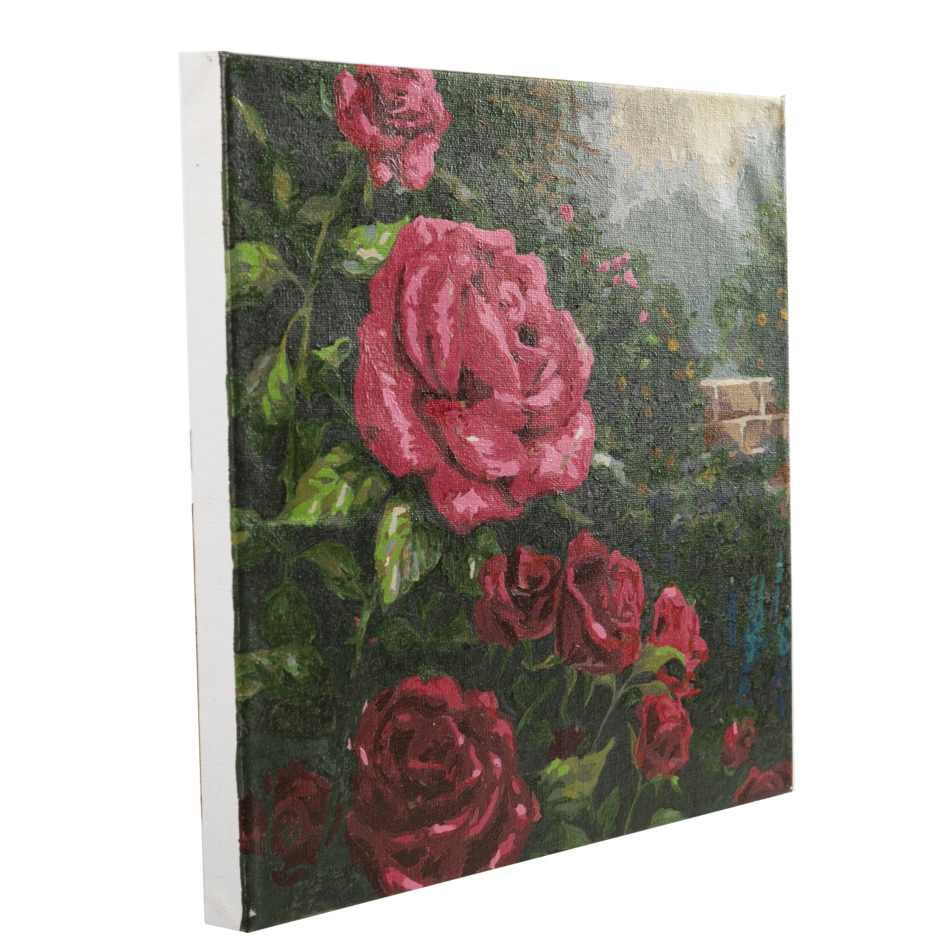 Obraz Dokonalá červená ruža (30x30 cm) maľovanie podľa čísel