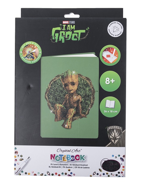 Zápisník Groot Marvel vykladanie z diamantov