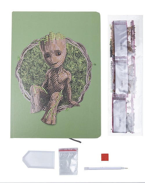 Zápisník Groot Marvel vykladanie z diamantov