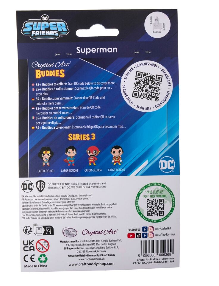 Figúrka Superman DC vykladanie z diamantov