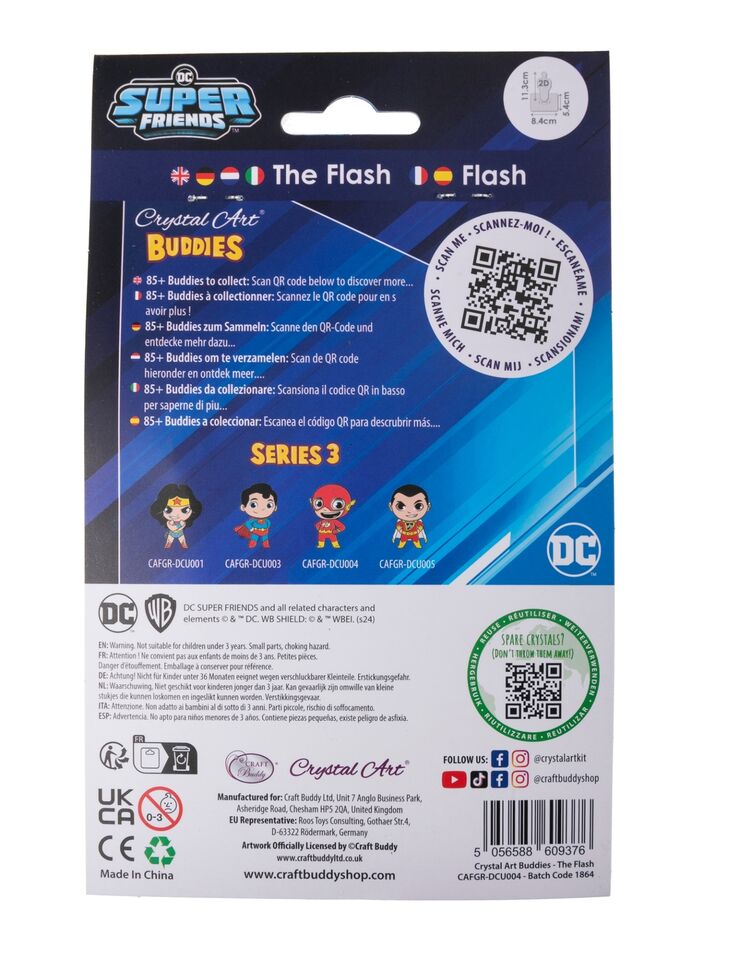Figúrka Flash DC vykladanie z diamantov