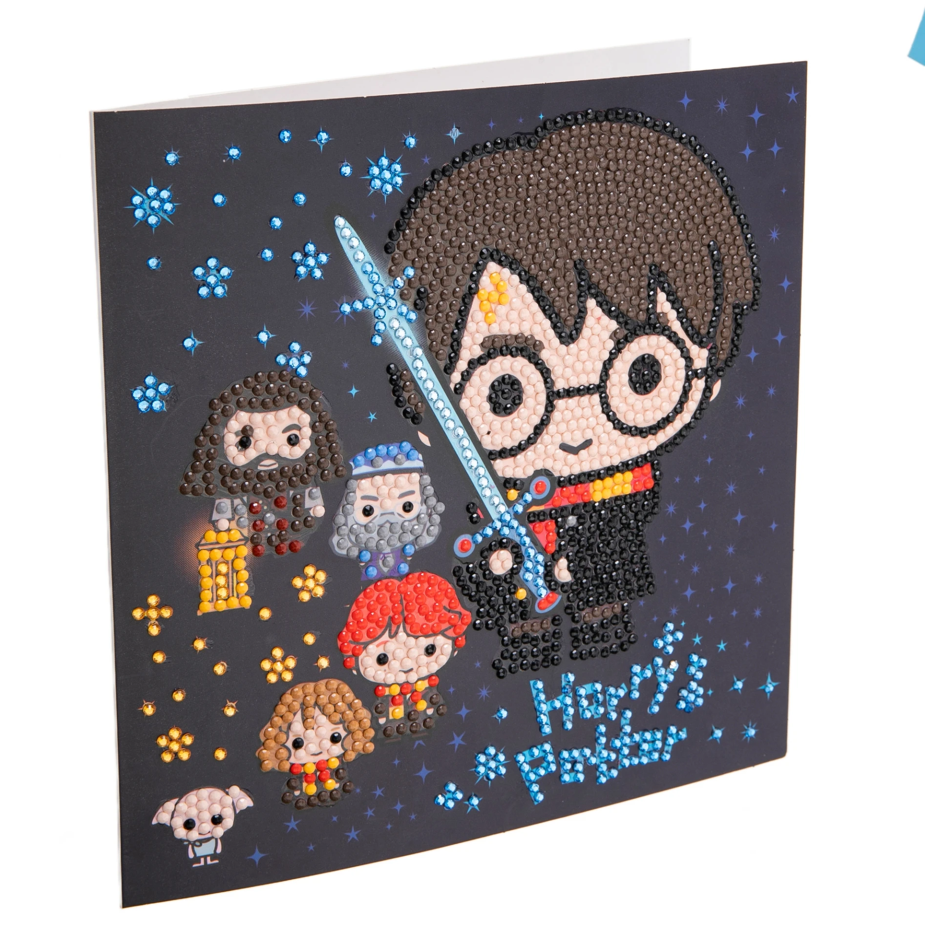 Pohľadnica Harry Potter rodina vykladanie z diamantov