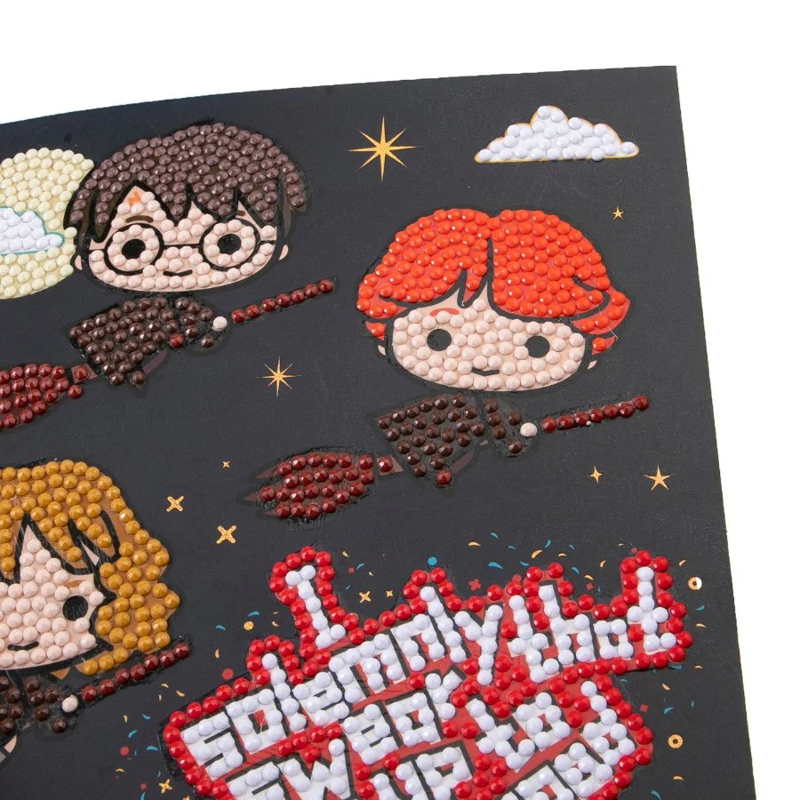 Pohľadnica V oblakoch Harry Potter vykladanie z diamantov