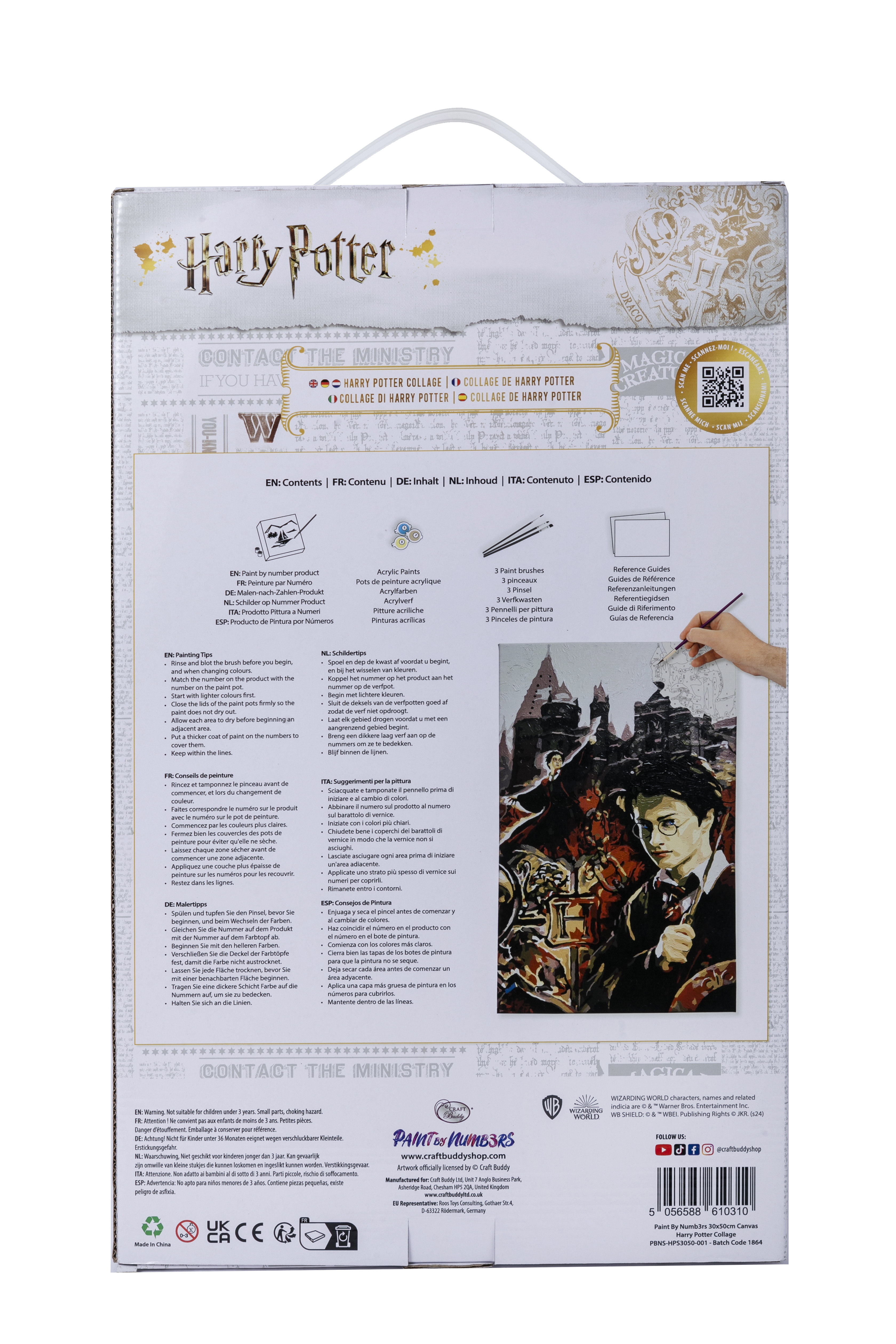 Obraz Harry Potter (30x50 cm) maľovanie podľa čísel