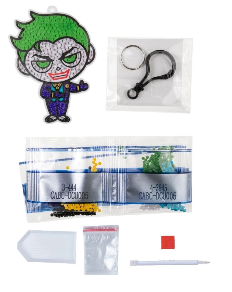 Prívesok na tašku Joker DC vykladanie z diamantov