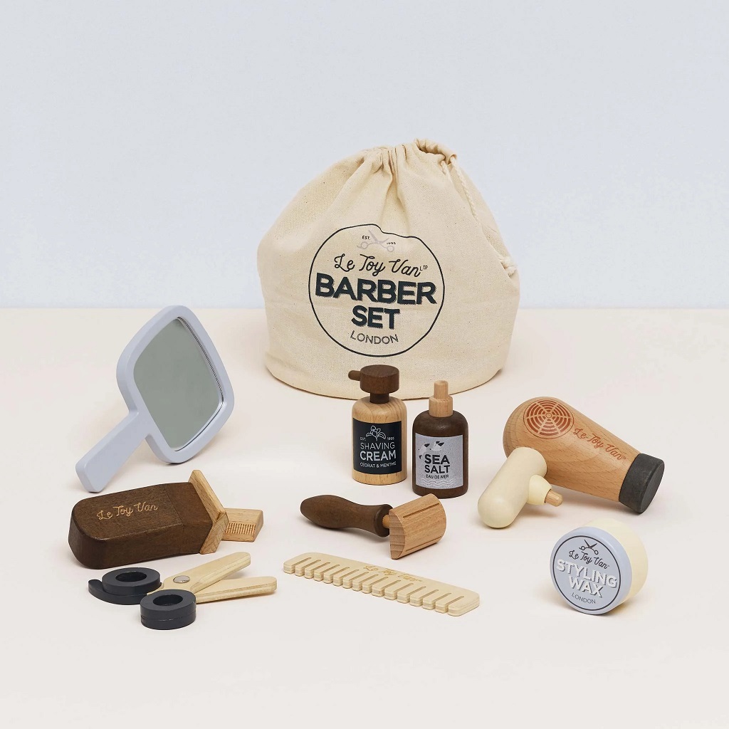 Drevený set malého Barbera
