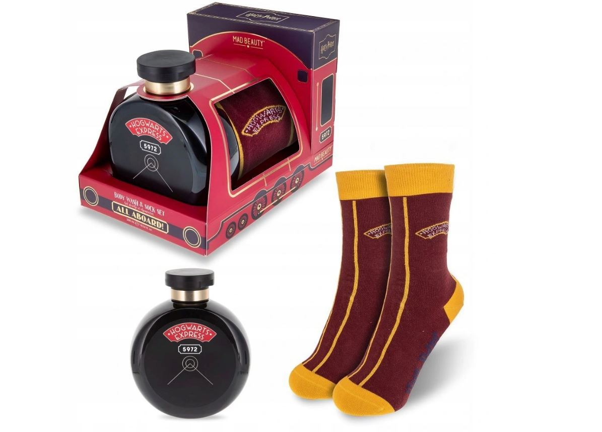 Sada ponožiek a sprchový gél v balení Harry Potter MAD BEAUTY