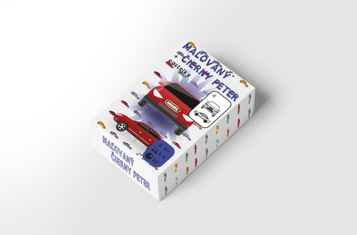 Kniha Maľovaný Čierny Peter autá (26 kariet + pastelky)