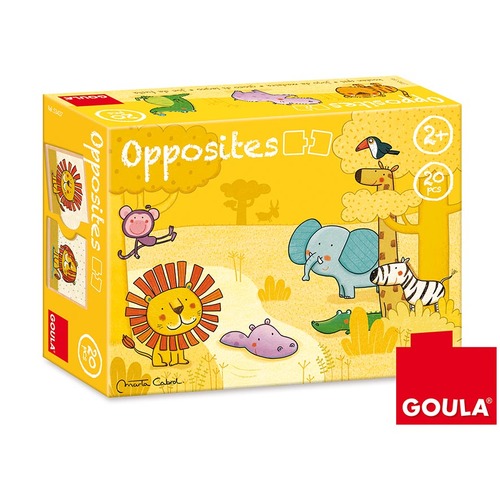 Drevené puzzle Protiklady