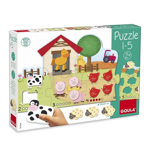 Puzzle Počítame zvieratká