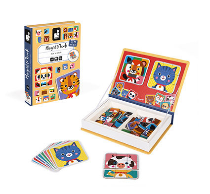 Magnetická kniha Magnetibook Zvieratá Puzzle Janod