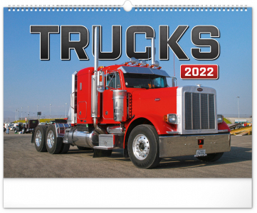 Nástenný kalendár Trucks 2022, 48 × 33 cm
