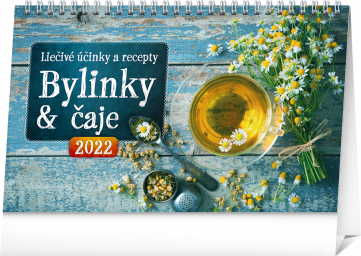 Stolový kalendár Bylinky a čaje 2022 SK, 23,1 × 14,5 cm