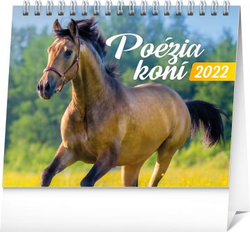 Stolový kalendár Poézia koní 2022 SK, 16,5 × 13 cm