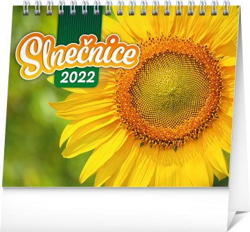 Stolový kalendár Slnečnice s citátmi 2022 SK, 16,5 × 13 cm
