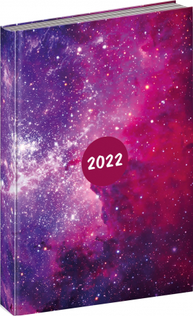 Denný diár Cambio Fun 2022, Galaxy, 15 × 21 cm