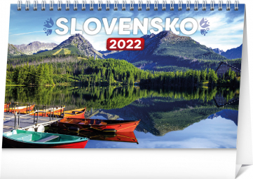 Stolový kalendár Slovensko 2022 SK, 23,1 × 14,5 cm