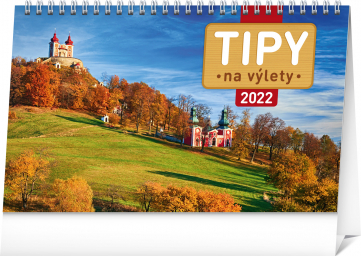 Stolový kalendár Tipy na výlety 2022 SK, 23,1 × 14,5 cm