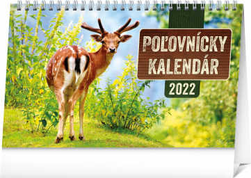 Stolový Poľovnícky kalendár 2022 SK, 23,1 × 14,5 cm