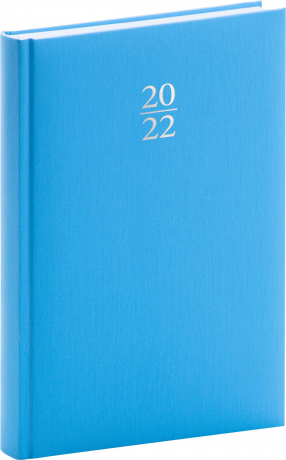 Denný diár Capys 2022, svetlomodrý, 15 × 21 cm
