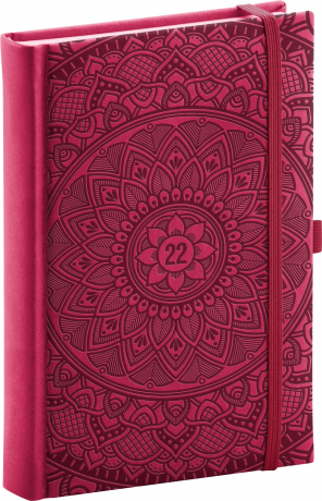 Denný diár Vivella Fun 2022, mandala 15 × 21 cm