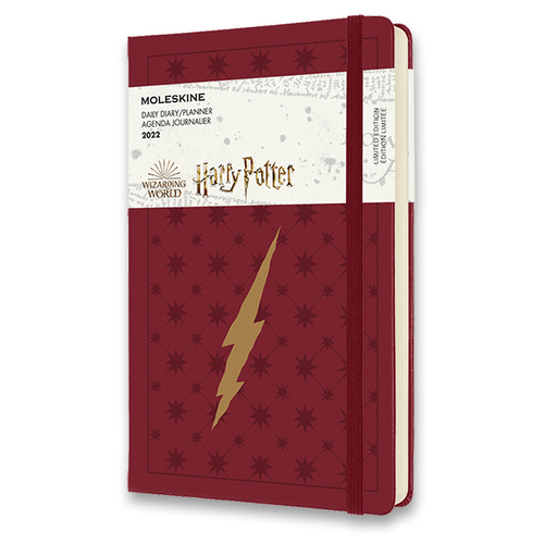 Diár MOLESKINE 2022 denný H.Potter vínový L