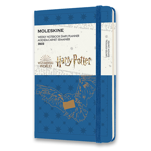 Diár MOLESKINE 2022 týždenný Harry Potter modrý S