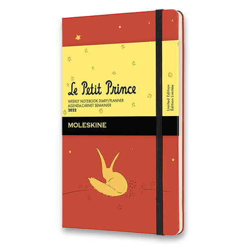 Diár MOLESKINE 2022 týždenný Petit Prince oranžový S