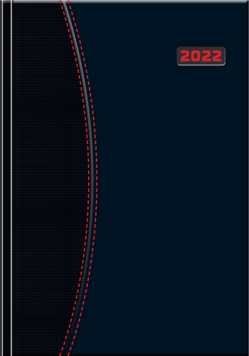 Denný diár A5 Premium 2022 čierny