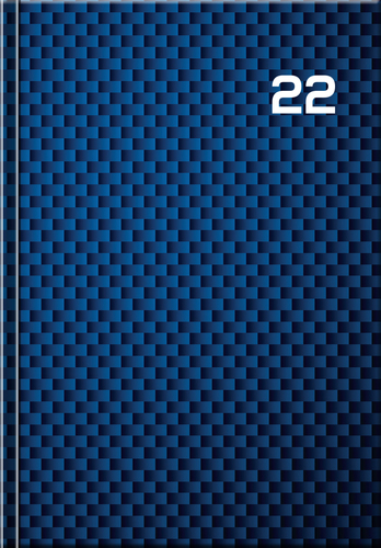 Denný diár A5 Print 2022 Blue