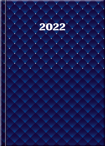 Denný diár A6 Praktik 2022 Modrý